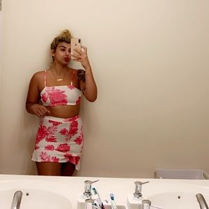 Two piece floral set